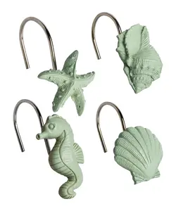 بسته 12 عددی آویز دستمال و حوله طرح دریایی جی اند اس هوم