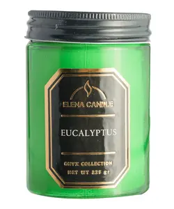 شمع شیشه ای 225 گرمی با رایحه اکالیپتوس النا