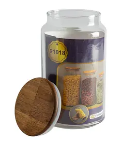بانکه 1100 میلی لیتری با درب چوبی