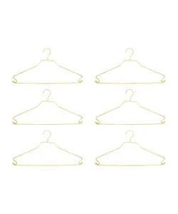 بسته 6 عددی چوب لباسی استیل رد فلاور