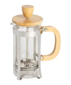 فرنچ پرس 350 میلی لیتری با درب بامبو