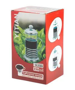 فرنچ پرس 350 میلی لیتری با درب بامبو