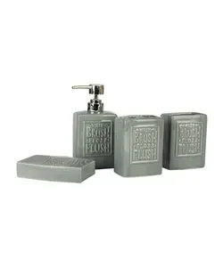 ست سرویس بهداشتی 4 پارچه طرح دار ارو