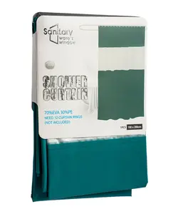 پرده حمام پانچی دو رنگ 200*180 سانیتری