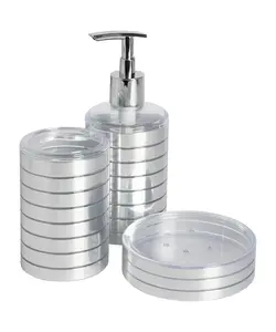 ست سرویس بهداشتی 3 پارچه راه راه