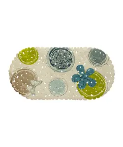 زیرپایی حمام 69*35 طرح گل سانیتری