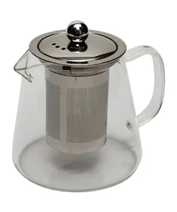 قوری پیرکس استوانه ای کوچک 550 میل شفاف