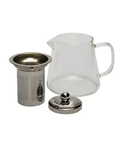 قوری پیرکس استوانه ای کوچک 550 میل شفاف