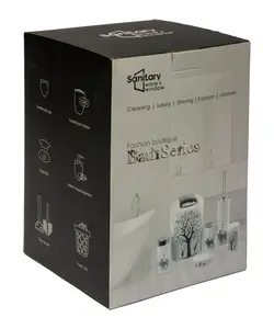 ست سرویس بهداشتی 6 پارچه طرح گل سانیتری