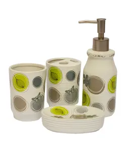 ست سرویس بهداشتی 4 پارچه طرح گل سانیتری