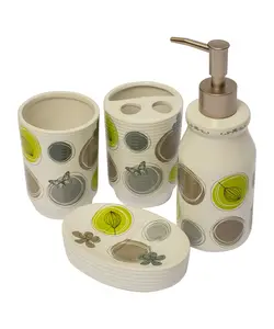 ست سرویس بهداشتی 4 پارچه طرح گل سانیتری