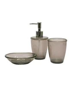 ست سرویس بهداشتی 3 پارچه تک رنگ سانیتری