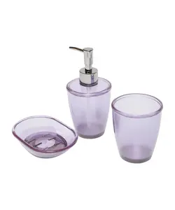 ست سرویس بهداشتی 3 پارچه تک رنگ سانیتری