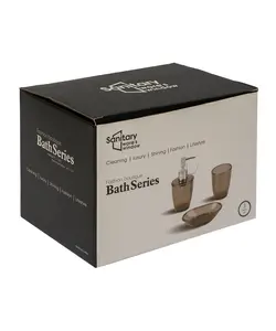 ست سرویس بهداشتی 3 پارچه تک رنگ سانیتری