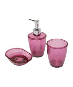 ست سرویس بهداشتی 3 پارچه تک رنگ سانیتری