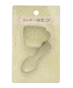 بسته 2 عددی کاتر بیسکویت مدل قاشق و فنجان