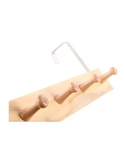 چوب لباسی ۵ تایی چوبی مخصوص درب