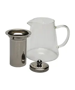 قوری پیرکس استوانه ای بزرگ 950 میل شفاف