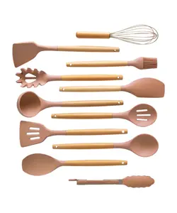 ست 12 پارچه ابزار آشپزی سیلیکونی