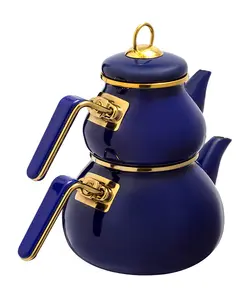 کتری قوری استیل لعابی آجار