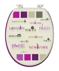 درب توالت فرنگی طرح دار تندنس