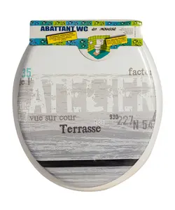 درب توالت فرنگی طرح دار تندنس