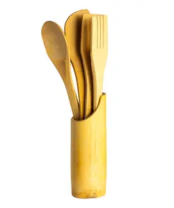 ست 5 پارچه ابزار آشپزی چوبی