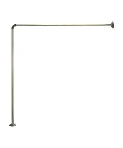 میله پرده حمام استیل مربع رد فلاور