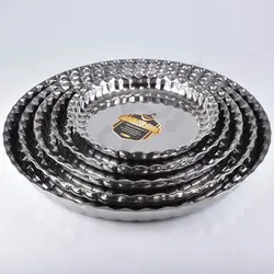 سینی استیل لب کنگره سایز7