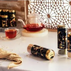 ادویه پاش درب کروم کوچک طرح ماربل رزمن