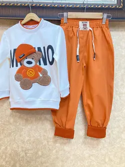 بلوز شلوار خرس گلدوزی شده