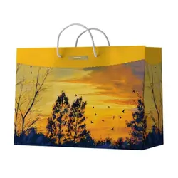 شاپینگ بگ شیک با طرح منظره ساده و شیک به قیمت عمده و ارزان