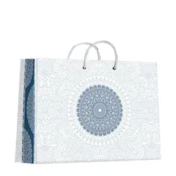 ساکدستی کاغذی طرح اسلیمی سنتی به قیمت عمده و ارزان با طرح شیک و رسمی