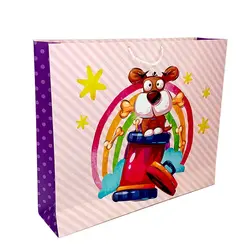 ساکدستی کاغذی فانتزی با طرح فانتزی هاپو زباله گرد با قیمت ارزان