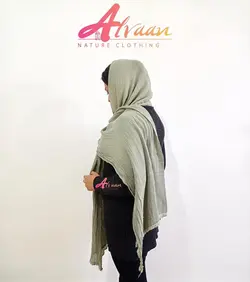 شال الیاف طبیعی یراق‌دار صد درصد پنبه‌ای