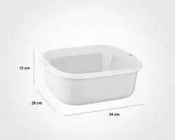 سرویس آبکش و لگن 6پارچه لیمون