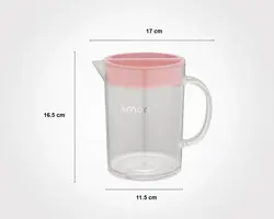 پارچ گرد کوتاه طرح کریستال لیمون