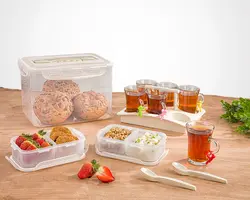 سرویس چای و صبحانه خوری مسافرتی 6 نفره لیمون