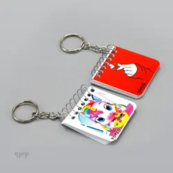 سرکلیدی دفترچه 50 برگ فانتزی Topco (طرح 7) (جفتی)