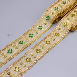 نوار تزئینی ابریشم (سبز)