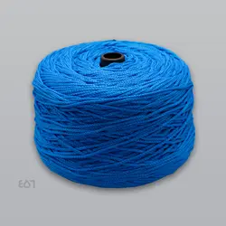 نخ مکرومه آبی فیروزه ای تیره