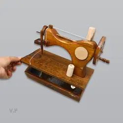 جعبه چوبی چرخ خیاطی