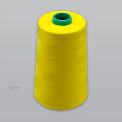 (نخ خیاطی) دوک پلی استر رنگی زرد