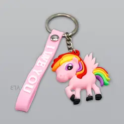 سرکلیدی سیلیکونی پونی صورتی