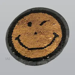 تکه دوزی ایموجی پولک دار دو رو