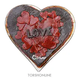 کیک لواشک طرح LOVE