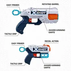 تفنگ بازی چهار عددی اکس شات X-Shot
