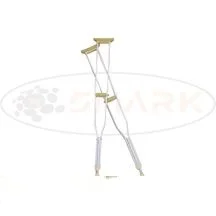 عصا زیربغل آلومینیومی مدل شیاردار ایبکا