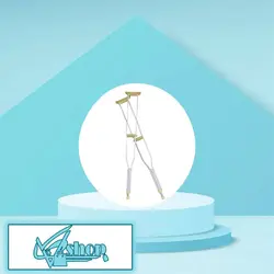 عصای زیر بغل آلومینیومی ایبکا شیاردار - یک جفت