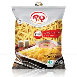 سیب زمینی خلالی سرخ کرده آماده منجمد - 750 گرمی - ب.آ